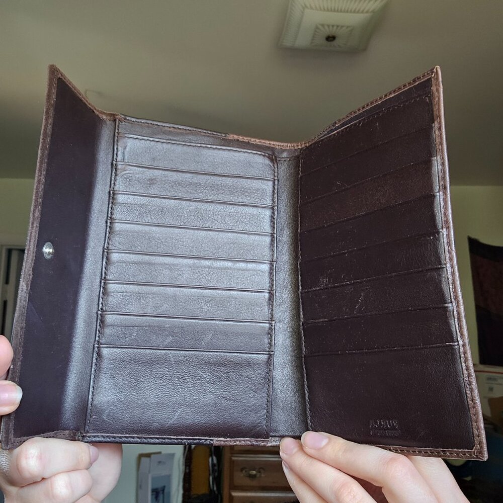 RARE FURLA Ostrich and Suede Bag and Wallet - Picture 6 of 17